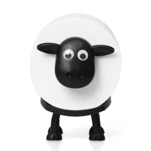 Vrijstaande WC Rolhouder – 3 Stuks Grappige Toiletpapierhouder in Zwart Schaap Design – Uniek Cadeau Idee voor Toilet of Badkamer